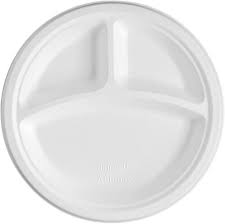 Bagasse Plates with 3 CP